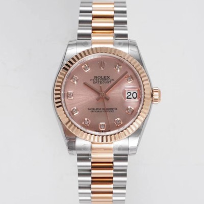 레플리카 [로렉스] 여성용 데이져스트 178271 플루티드 18k 로즈골드 31mm 오이스터 오토매틱 2236타입 핑크 다이얼 rol5443  