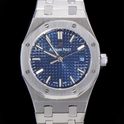 레플리카 [오데마피게] 여성용 로얄오크 점보 엑스트라씬 오토매틱 34미리 블루다이얼 AUD87429  