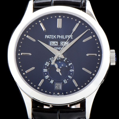 레플리카 [파텍필립] 남성용 신형!!컴플리케이션 5396R-014 에뉴얼 캘린더 데이-데이트 문페이즈 네이비 다이얼 Cal.324 S C 오토매틱 무브먼트 PAT0042  