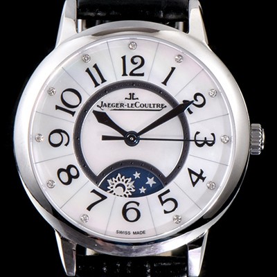 레플리카 [예거르꿀르뜨] 남성용 랑데부 나잇&데이 3468490 레이디 워치 문페이즈 자개 다이얼 오토매틱 무브먼트 JAG0420  