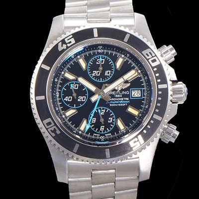 레플리카 [브라이틀링] 남성용 에어로마린 슈퍼오션 어비스 크로노그래프 오토매틱 Eta7750-2 타입 44mm 메탈시계 블랙다이얼 bre4983  