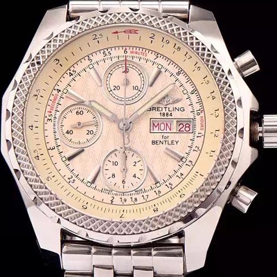 레플리카 [브라이틀링] 남성용 벤틀리 지티2 크로노 그래프 화이트 다이얼 BRE0412  