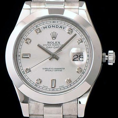 레플리카 [로렉스] 남성용 데이데이트 2 실버 다이얼 ROL0100  