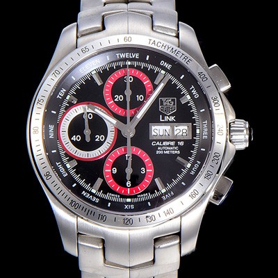 레플리카 [태그호이어] 남성용 링크 시리즈 칼리버 16 크로노그래프 블랙 다이얼 오토매틱 무브먼트 TAG73934  