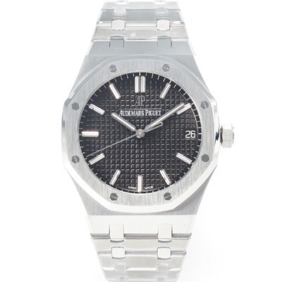 레플리카 [오데마피게] 로얄오크 하이엔드 15500ST.OO.1220ST.03 최신형 Cal.4302 셀프와인딩 무브먼트 41MM 그랜드 파피스리 패턴 블랙 다이얼 AUD23840  