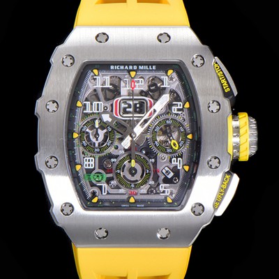 레플리카 [리차드밀레] 남성용 최고급형 RM11-03 플라이백 크로노그래프 50미리 스켈레톤 다이얼 오토매틱 무브먼트 RIC09637  