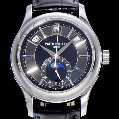 레플리카 [파텍필립]남성용 애뉴얼 캘린더 Ref 5205G 칼리버 324 S C 오토매틱 스페셜모델 그레이다이얼 JAG54615  