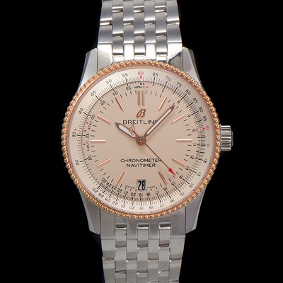 레플리카 [브라이틀링] 남성용 네비타이머 U17325211G1A1 크로노그래프 오토매틱 2824타입 38mm 메탈줄 화이트 다이얼 bre6027  