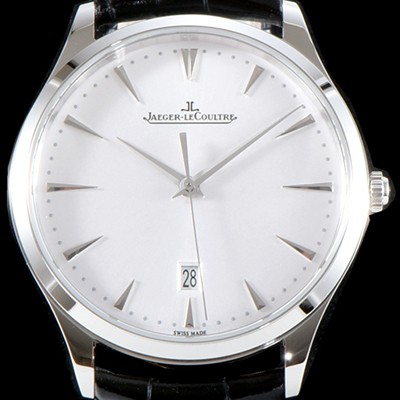 레플리카 [예거르꿀뜨르] 남성용 마스터 울트라 씬 데이트1288420 플래식한 40MM UP!! 실버 다이얼 오토매틱 무브먼트 JAG0400  