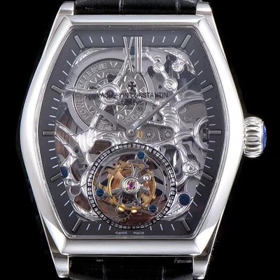 레플리카 [바쉐론콘스탄틴] 남성용 말테 컴플리케이션 투어빌론 신형 모델 업데이트!! 18k 실버골드 스켈레톤 다이얼 아시안 투어빌론 탑재 신형 무브먼트 VAC0242  