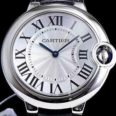 레플리카 [까르띠에] 남성용 발롱블루 화이트 다이얼 스위스 쿼츠 무브먼트 CAR0003  