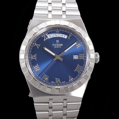 레플리카 [튜더] 남성용 로얄 워치 오토매틱 스위스 ETA2836-2 타입 41mm 메탈줄 블루다이얼 tud1291  