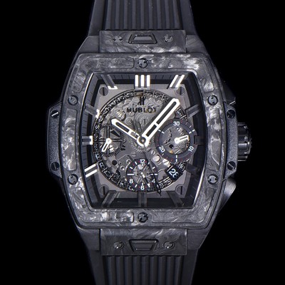 레플리카 [휴블렛] 남성용 스피릿 빅뱅 마스터피스  카본제질 크로노그래프 Hub4700타입 45mm 러버우레탄줄 스켈래톤다이얼 hub5319  