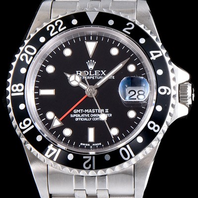 레플리카 [로렉스] 남성용 업그레이드 모델!!지엠티 마스터II 116710LN-78200 듀얼 타임 24시간 회전 베젤 블랙 다이얼 5선 쥬빌리 브레이슬릿 오토매틱 무브먼트 ROL0315  
