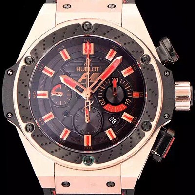 레플리카 [휴블렛] 남성용 빅뱅 킹파워 F1 48mm 버전 블랙 다이얼 오토매틱 무브먼트 HUB0453  