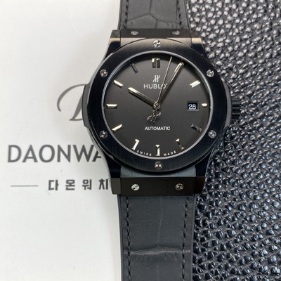 레플리카 [휴블렛] 남성용 클래식 퓨전 511.CM.1171.RX 블랙 PVD코팅 매직 42mm 오토매틱 2892타입 블랙 다이얼 hub2150  