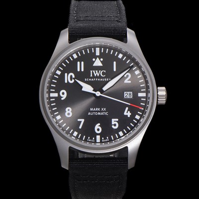 레플리카 [아이더블유씨] 남성용 파일럿 마크20 파트루이유 IW328209 오토매틱 9015 타입 40mm 티타늄소재 나토천/나일론 줄 그레이 다이얼 iwc4071  