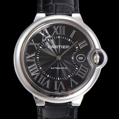 레플리카 [까르띠에] 남성용 신상 발롱블루 시계 블랙 다이얼 42mm 오토매틱 무브먼트 CAR0142  