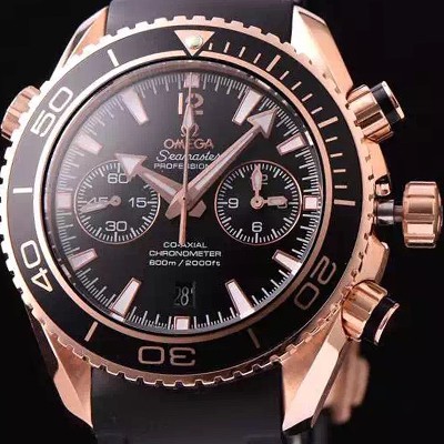 레플리카 [오메가] 남성용 씨마스터 ETA-7750 오토매틱 무브먼트 블랙 다이얼 OMG0025  