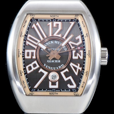 레플리카 [프랭크 뮬러] 남성용 마스터 컴플리케이션 V 45 SC DT YACHTING 5N 뱅가드 요팅!! 그레이&골드 다이얼 스위스 ETA 2824-A2오토매틱 FRA0451  