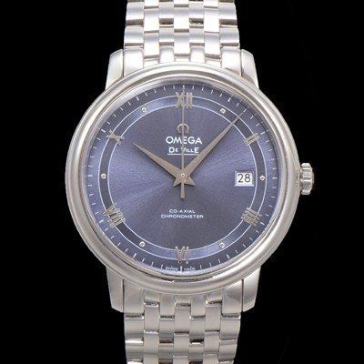 레플리카 [오메가] 남성용 드빌 프레스티지 424.10.40.20.03.002 오토매틱 Cal.8800타입 39.5mm 메탈줄 블루 다이얼 omg20196  