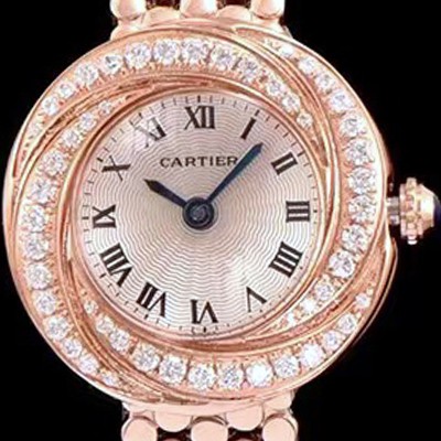 레플리카 [까르띠에] 여성용 하이 주얼리 워치 화이트 다이얼 다이아몬드 주얼리 세팅 쿼츠 무브먼트 CAR0101  