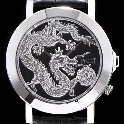 레플리카 [피아제] 남성용 폴로 시리즈 실버 룡토템 블랙 다이얼 스위스 쿼츠무브 PIA4200  