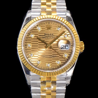 레플리카 [로렉스] 남성용 904L스틸!! 2023신형 데이져스트 36mm II M126233 !! 18K 옐로골드 골드다이얼 브레이슬릿 신형 Cal.3235 오토매틱 무브먼트 ROL29322  