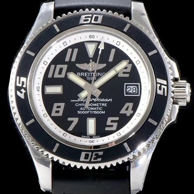 레플리카 [브라이틀링] 남성용 2018년 신상 에어로마린 슈퍼오션 블랙다이얼 BRE0220  