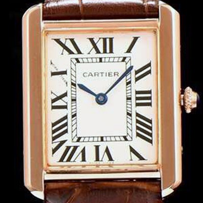 레플리카 [까르띠에] 남성용 탱크 로마 인덱스 화이트 다이얼 커플용 쿼츠 무브먼트 CAR0502  