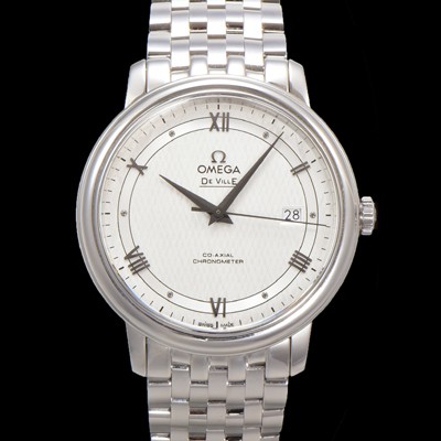 레플리카 [오메가] 남성용 드빌 프레스티지 424.10.40.20.02.005 오토매틱 Cal.8800타입 39.5mm 메탈줄 화이트 다이얼 omg20191  