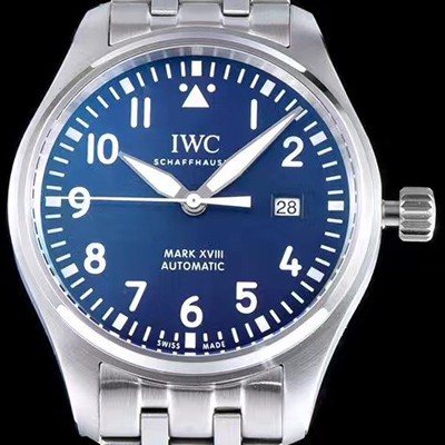 레플리카 [아이더블유씨] 남성용 빅 파일럿 마크18 IW327014 르쁘띠 프랭 어린왕자 에디션 40mm 블루 다이얼 스틸 브레이슬릿 iwc4073  