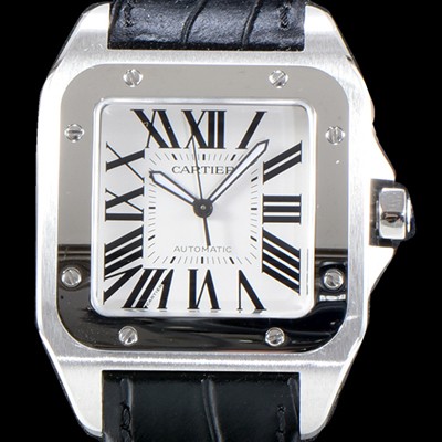 레플리카 [까르띠에] 남성용 904L 신형스틸-Cal. 1847 UP!! 산토스 100 워치 W20106X8 라지 모델 크림빛 신형 다이얼 오토매틱 무브먼트 CAR4005  