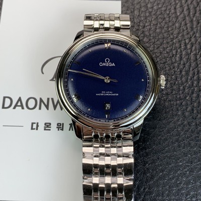 레플리카 [오메가] 남성용 드빌 프레스티지 434.10.40.20.03.001 오토매틱 Cal.8800타입 40mm 메탈줄 블루 다이얼 omg20213  