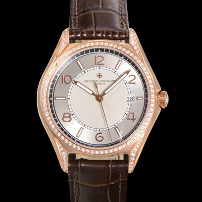 레플리카 [바쉐론 콘스탄틴] 남성용 피프티식스 Ref.4600E 오토매틱 1326 타입 18K 로즈골드 40mm 보석/큐빅 가죽줄 그레이 다이얼 vac1150  