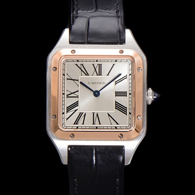 레플리카 [까르띠에] 남여공용 산토스 W2SA0019 쿼츠 43.5mm M 사이즈 18K 로즈골드 화이트 다이얼 car69324  