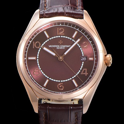레플리카 [바쉐론 콘스탄틴] 남성용 피프티식스 Ref.4600E 오토매틱 1326 타입  40mm 가죽줄 18K 로즈골드 브라운 다이얼  vac1511  