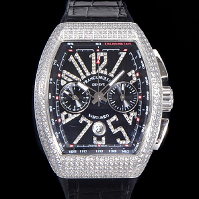 레플리카 [프랭크뮬러] 남성용 뉴 사라토거 오토매틱 크로노그래프 A7750-2타입 44mm 보석/다이아셋팅 가죽줄 블랙다이얼 fra98746  