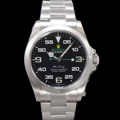 레플리카 [로렉스] 남성용 신형 에어킹 M126900-0001 오이스터 워치 오토매틱 3230 타입 블랙 다이얼 ROL0513  