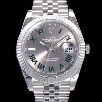 레플리카 [로렉스] 남성용 904L스틸!! 2022신형 데이저스트 41mm II m126334 그레이 다이얼 로마인덱스 스틸 브레이슬릿 신형 Cal.3235 오토매틱 무브먼트 ROL06117  