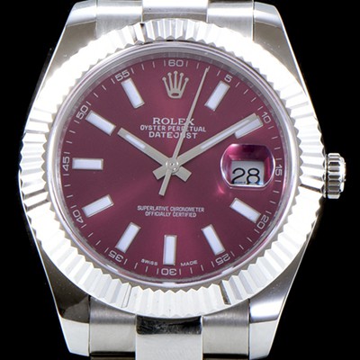 레플리카 [로렉스] 남성용 데이져스트 116334-72210 퍼플 다이얼 스위스 2836 오토매틱 무브먼트 ROL0110  