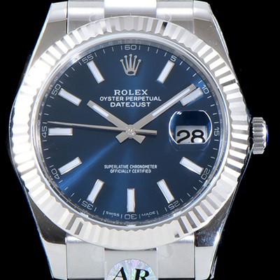 레플리카 [로렉스] 남성용 GM 904L스틸 업!! 데이져스트 126334 네이비 썬더스트 다이얼 브레이슬릿 오토매틱 무브먼 ROL0014  