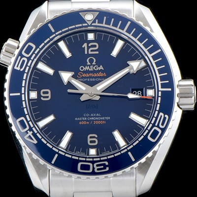 레플리카 [오메가] 남성용 시마스터 플래닛 오션600M 215.30.44.21.03.001 코-액시얼 마스터 크로노미터 블루 다이얼 브레이슬릿 오토매틱 무브먼트 OMG05067  