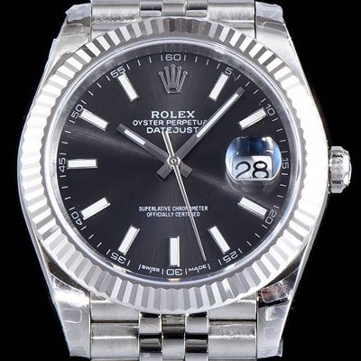 레플리카 [로렉스] 남성용 데이저스트 II 126334 블랙 다이얼 야광 스틱 인덱스 스틸 브레이슬릿 오토매틱 무브먼트 ROL0302  