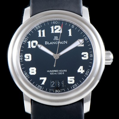 레플리카 [블랑팡] 남성용 레만 2150-1130m-63 더블 윈도 빅데이트 40MM UP!! 블랙 밀리터리 다이얼 Cal.6950 오토매틱 무브먼트 BLA4201  