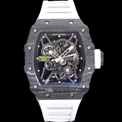 레플리카 [리차드밀러] 남성용 RM035-01 라파 수동/기계식 무브먼트 50mm 카본 우레탄줄 스캘래톤 다이얼 ric0229  