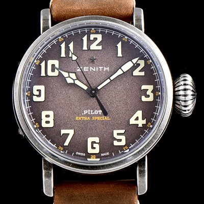 레플리카 [제니스] 남성용 파일럿 11.1943.679/63.C800 클래식 파일럿 타입20 신제품!!그레이 샌드 다이얼 오토매틱 무브먼트 ZEN4200  