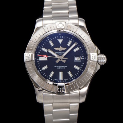레플리카 [브라이틀링] 남성용 어벤져 A17318101B1A1 오토매틱 2824타입 44mm 메탈줄 블랙 다이얼 bre6052  