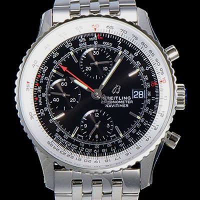 레플리카 [브라이틀링] 남성용 네비타이머 크로노그래프 오토매틱 A7750-2 41미리 메탈시계 블랙다이얼 BRE75631  