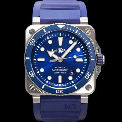 레플리카 [벨엔로즈] 남성용 인스트루먼트03 BR03A-D-BLU-STSRB 오토매틱 9015타입 42mm 우레탄줄 블루 다이얼 bel4115  